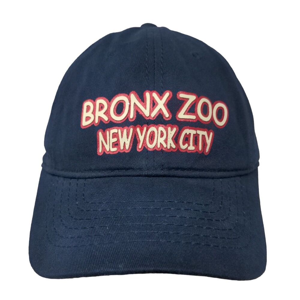 Bronx Zoo New York City Child Strapback Hat Blue One Size Adjustable Jacobson
